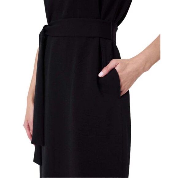 SPANX AirEssentials Tie-Waist Shift Dress XS Very Black NWT - Picture 4 of 5
